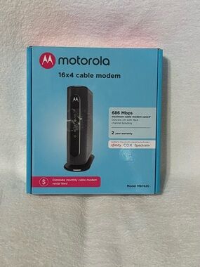 Motorola MB7420 Black 16x4 Cable Modem - 686 Mbps only modem see details